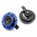 Super Loud Blast Tone Grill Mount 12V Electric Compact Car Horn Kit Blue
