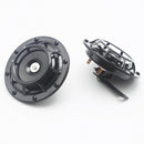 Super Loud Blast Tone Grill Mount 12V Electric Compact Car Horn Kit Black