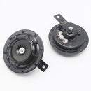 Super Loud Blast Tone Grill Mount 12V Electric Compact Car Horn Kit Black