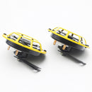 Super Loud Blast Tone Grill Mount 12V Electric Compact Car Horn Kit Yellow