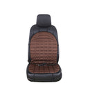 Heated Car Seat Chair Cushion Electric Heating Warmer Pad Cover Universal Driving Brown