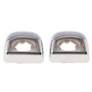 Pair Rear Bumper License Plate Lights Lens Cover For 99-07 SILVERADO SIERRA