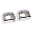 Pair Rear Bumper License Plate Lights Lens Cover For 99-07 SILVERADO SIERRA