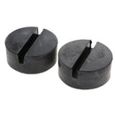 2 pc Rubber Jack Pad Tool Adapter Anti-slip Slotted Frame Rail Protector 75x32mm