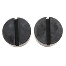 2 pc Rubber Jack Pad Tool Adapter Anti-slip Slotted Frame Rail Protector 75x32mm