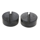 2 pc Rubber Jack Pad Tool Adapter Anti-slip Slotted Frame Rail Protector 75x32mm