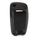 Protective Car Remote Key Fob Case Holder Cover For Audi A1 A3 A4 R8 LA6 Q3 Q5 Q7 (Carbon Fiber Style)