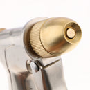 Silver Garden Hose Nozzle Heavy Duty Metal Spray Gun Sprayer Brass for Car Washing,Plants Watering,Pets Shower,Floor Cleaning