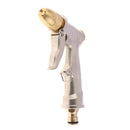 Silver Garden Hose Nozzle Heavy Duty Metal Spray Gun Sprayer Brass for Car Washing,Plants Watering,Pets Shower,Floor Cleaning