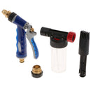 Portable High Pressure Self Priming Snow Foam Blue Automobile Wash Water Sprayer