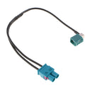 Twin Fakra Male to One Fakra Female Conversion Cable for VW Audi
