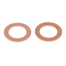 10Pcs Metal Oil Drain Plug Crush Washers Gaskets For Ford Bronze