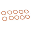 10Pcs Metal Oil Drain Plug Crush Washers Gaskets For Ford Bronze
