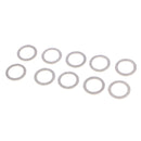 10Pcs Metal Oil Drain Plug Crush Washers Gaskets For Kia Silver