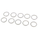 10Pcs Metal Oil Drain Plug Crush Washers Gaskets For Subaru Silver