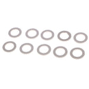 10Pcs Metal Oil Drain Plug Crush Washers Gaskets For Honda Acura Silver