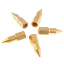 10 Pcs Female Thread Conical Straight Grease Gun Nipple Fitting Head Golden