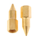 10 Pcs Female Thread Conical Straight Grease Gun Nipple Fitting Head Golden