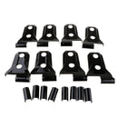 8 PCS / 4 Door ABS Car Door Hinge Cover Trim Black For Jeep Wrangler JL 2018