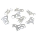 8pcs Silver Door Hinge Covers Trim For 2018 Jeep Wrangler 4-Door Accessories