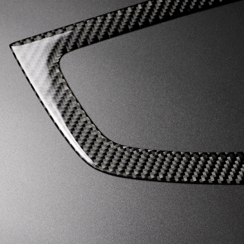 1 Set Auto Car Gear Shift Control Panel Carbon Fiber Cover Sticker Replacement for Audi A4 B9 2016-2017