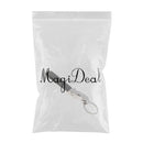 1PC Creative Metal Leather Keyring Car Keychain Key Chain Ring KeyFob Gift