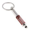 Shock Absorber Car Part Key Ring Keyring Key Buckle Key Fob Red and Silver