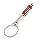 Shock Absorber Car Part Key Ring Keyring Key Buckle Key Fob Red and Silver