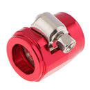 Aluminum Auto Car AN6 Hose End Finisher Fuel Oil Water Line Clip Clamp Red