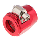Aluminum Auto Car AN8 Hose End Finisher Fuel Oil Water Line Clip Clamp Red