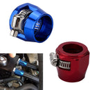 Aluminum Auto Car AN8 Hose End Finisher Fuel Oil Water Line Clip Clamp Red