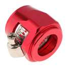 Aluminum Auto Car AN10 Hose End Finisher Fuel Oil Water Line Clip Clamp Red
