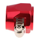 Aluminum Auto Car AN10 Hose End Finisher Fuel Oil Water Line Clip Clamp Red