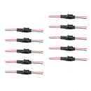 2 Pin Way Car Waterproof Electrical Connector Plug with Wire AWG Marine Pack of 10