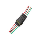 4 Pin Way Car Waterproof Electrical Connector Plug with Wire AWG Marine Pack of 5
