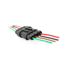 4 Pin Way Car Waterproof Electrical Connector Plug with Wire AWG Marine Pack of 5
