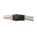4 Pin Way Car Waterproof Electrical Connector Plug with Wire AWG Marine Pack of 5