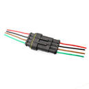 4 Pin Way Car Waterproof Electrical Connector Plug with Wire AWG Marine Pack of 5
