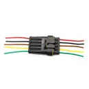 5 Pin Way Car Waterproof Electrical Connector Plug with Wire AWG Marine Pack of 5