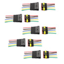 6 Pin Way Car Waterproof Electrical Connector Plug with Wire AWG Marine Pack of 1
