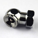 1/4" Car Tyre Inflator Compressor Valve Connector Air Chuck Ball Tire Silver