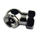 1/4" Car Tyre Inflator Compressor Valve Connector Air Chuck Ball Tire Silver