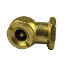1/4" Car Tyre Inflator Compressor Valve Connector Air Chuck Ball Tire Golden