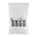 4PCS Aluminum Bolt-in Car Tubeless Wheel Tire Valve Stem With Dust Cap Gray