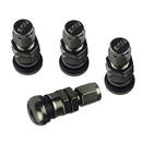 4PCS Aluminum Bolt-in Car Tubeless Wheel Tire Valve Stem With Dust Cap Gray