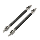 2pcs Car Front Bumper Lip Splitter Strut Rod Tie Support Bars Stabilizer Support Rods