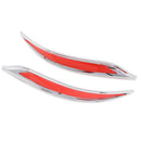2 pcs Tail Fog Light Rear Fog Lamp Cover Trim For Ford Explorer