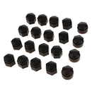 20PCS Black Wheel Nut Bolt Tire Screw Cover Cap Dust Cover 22mm For Audi Q7