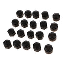 20PCS Black Wheel Nut Bolt Tire Screw Cover Cap Dust Cover 22mm For Audi Q7