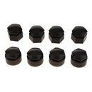 20PCS Black Wheel Nut Bolt Tire Screw Cover Cap Dust Cover 22mm For Audi Q7